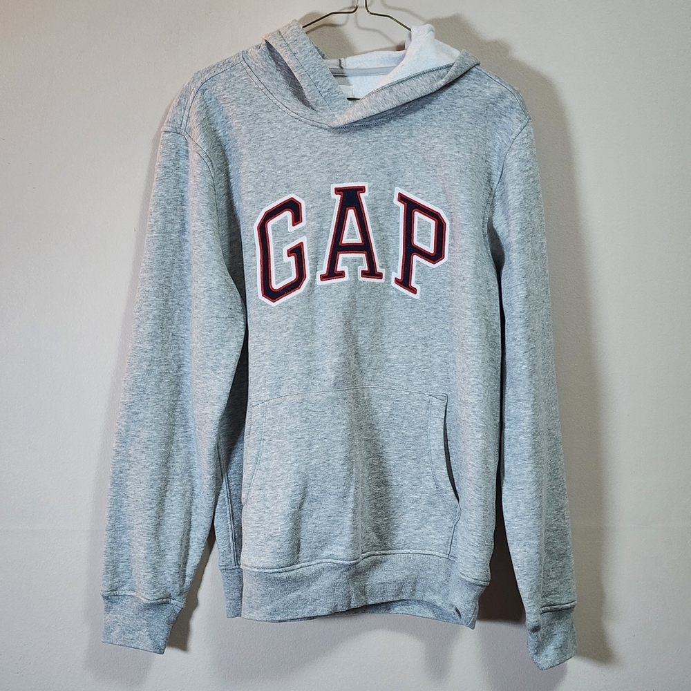 GAP Gray Hoodie with Red Lettering